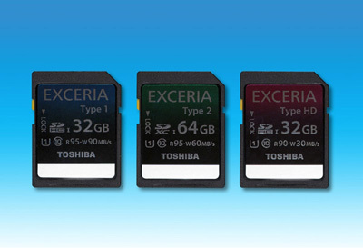 Toshiba EXCERIA memory cards