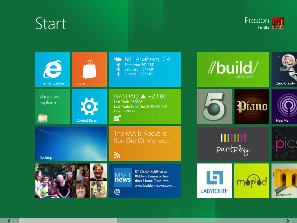 Windows 8 Metro UI