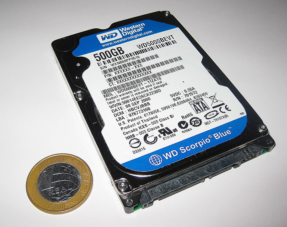 Western Digital Scorpio Blue hard drive