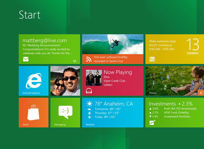 Windows 8 Metro UI