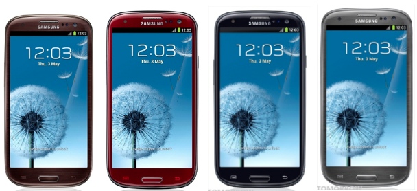 Samsung Galaxy S III new colors