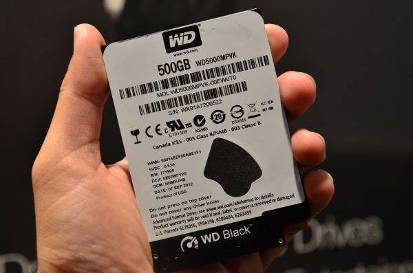 WD 5 mm hard drive